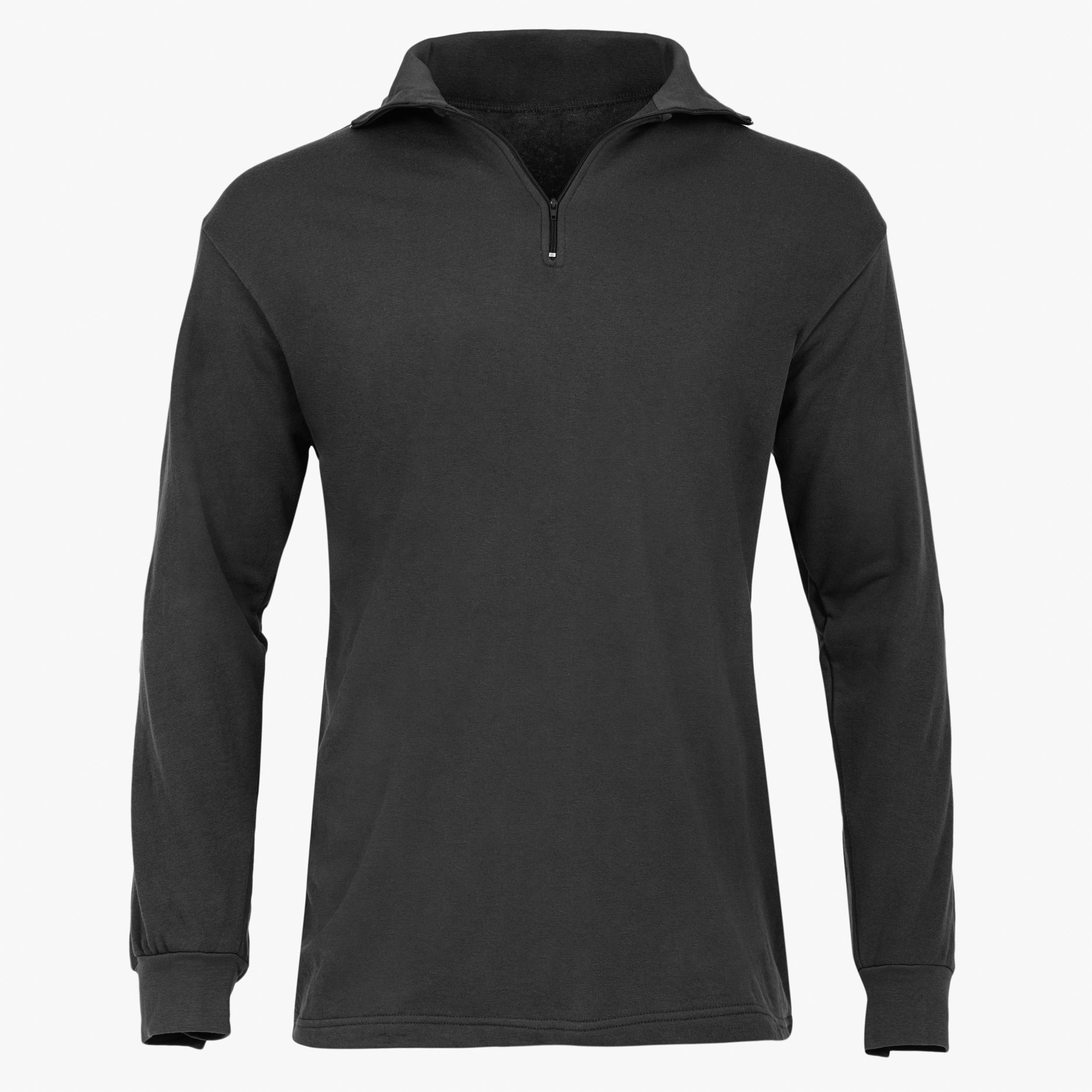 Highlander Norwegian chemise chaude coton noir couche intermédiaire