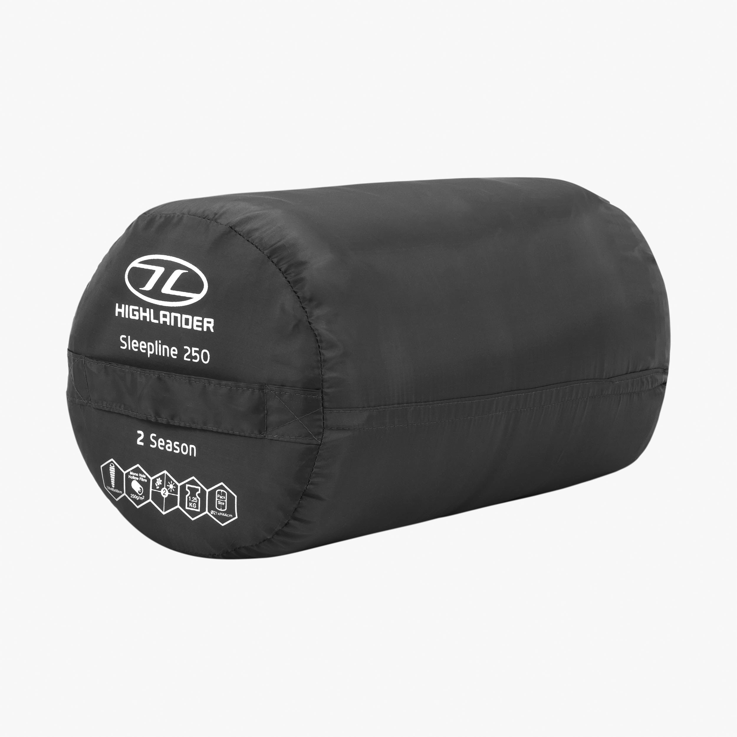Highlander Sleepline 250 sac de couchage momie charcoal