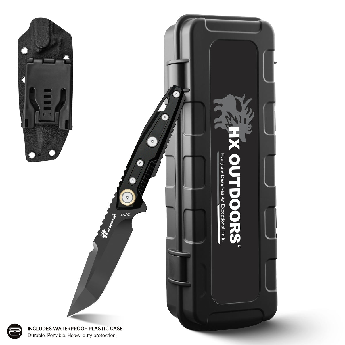 HX Outdoors MechTitan D-220DLC couteau fixe DC53 DLC