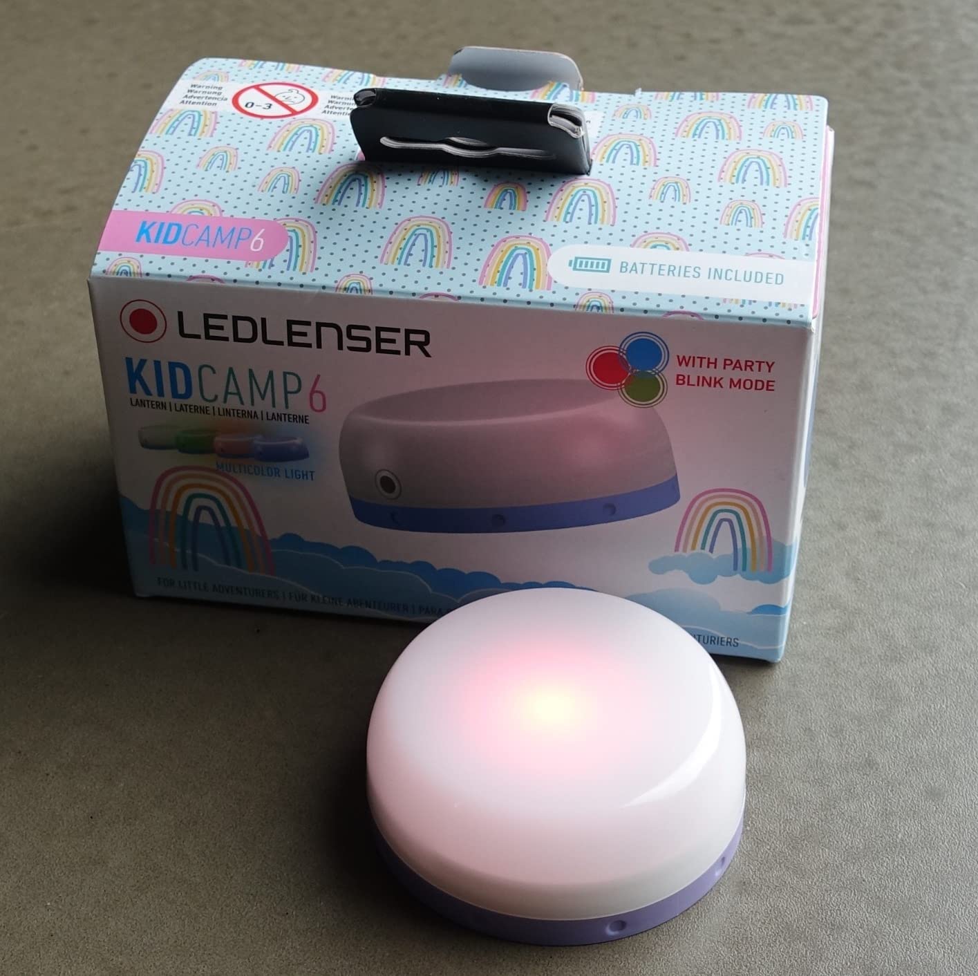 Ledlenser KidCAMP6 lanterne enfant violet licorne 95 g