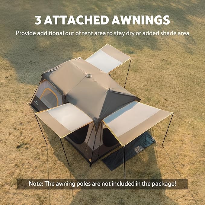 Naturehike Cape tente camping 6 personnes pop-up 4 saisons