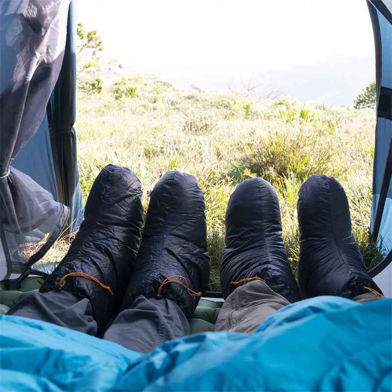 Naturehike Vêtements d'extérieur chaussons duvet noir L chaud