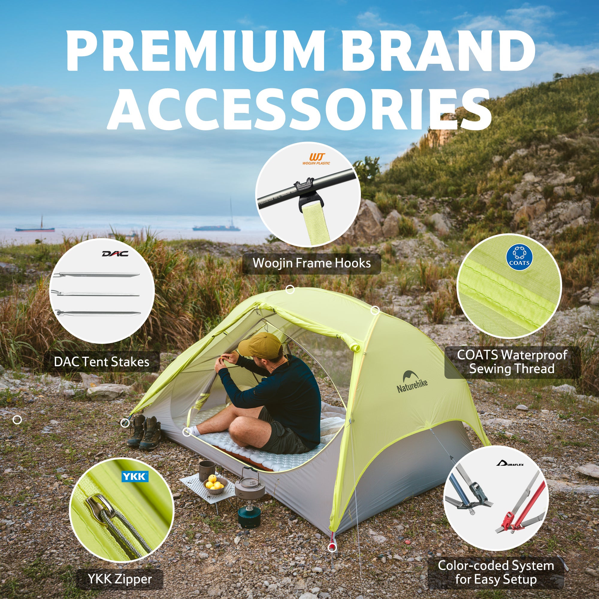 Naturehike Star River EXT tente 2 personnes 1,35 kg 3 saisons