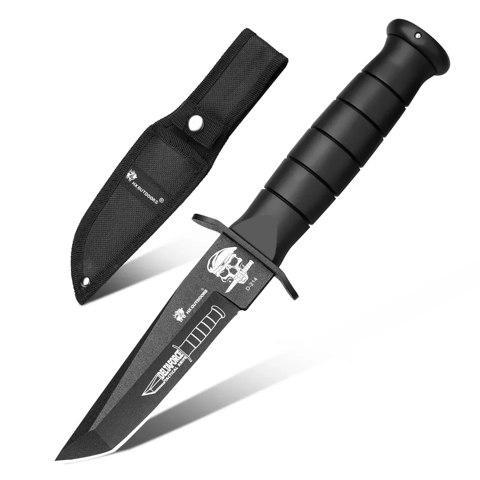 HX Fixed Blade D-214 couteau fixe 9,6 cm caoutchouc