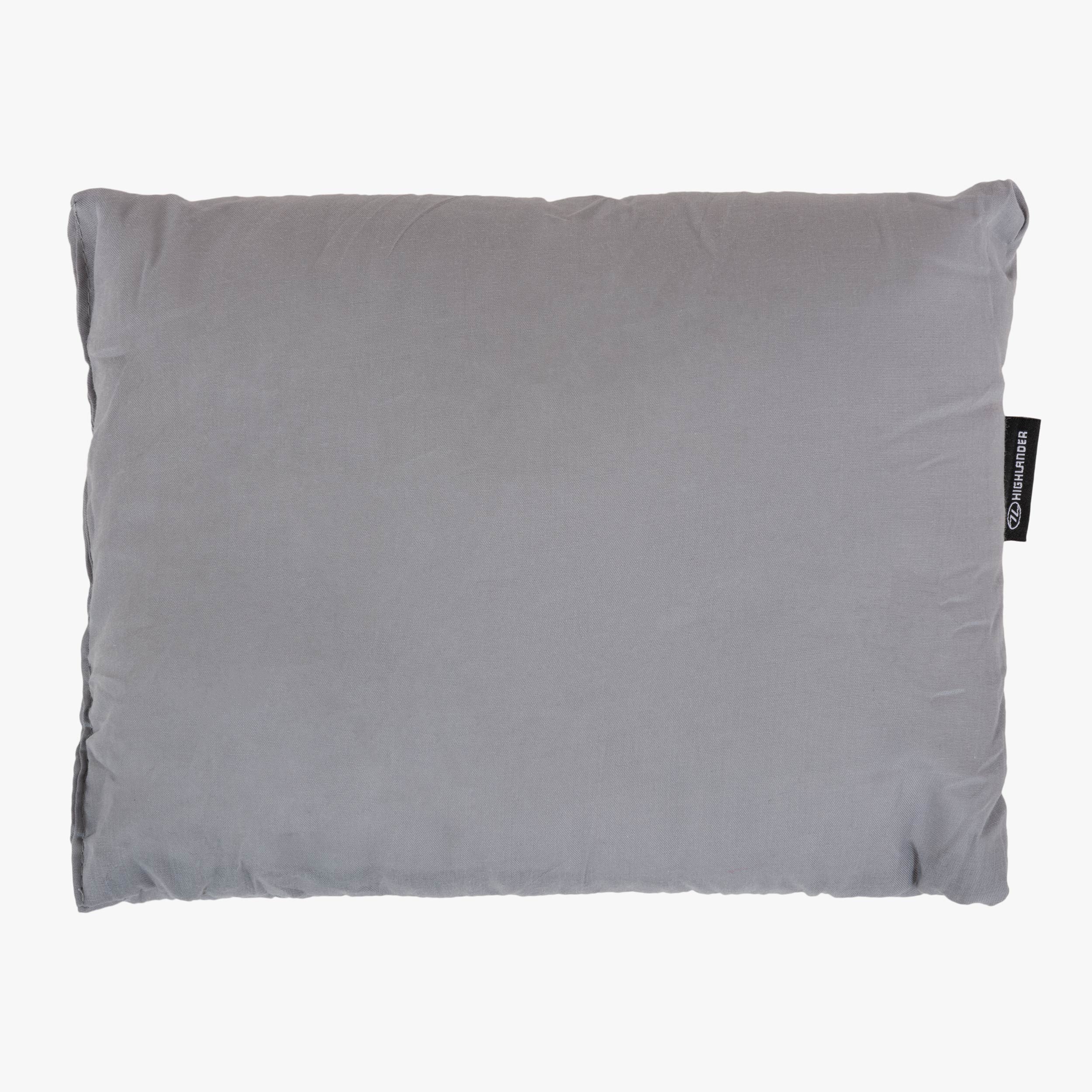 Highlander Micro oreiller camping Gris synthétique léger