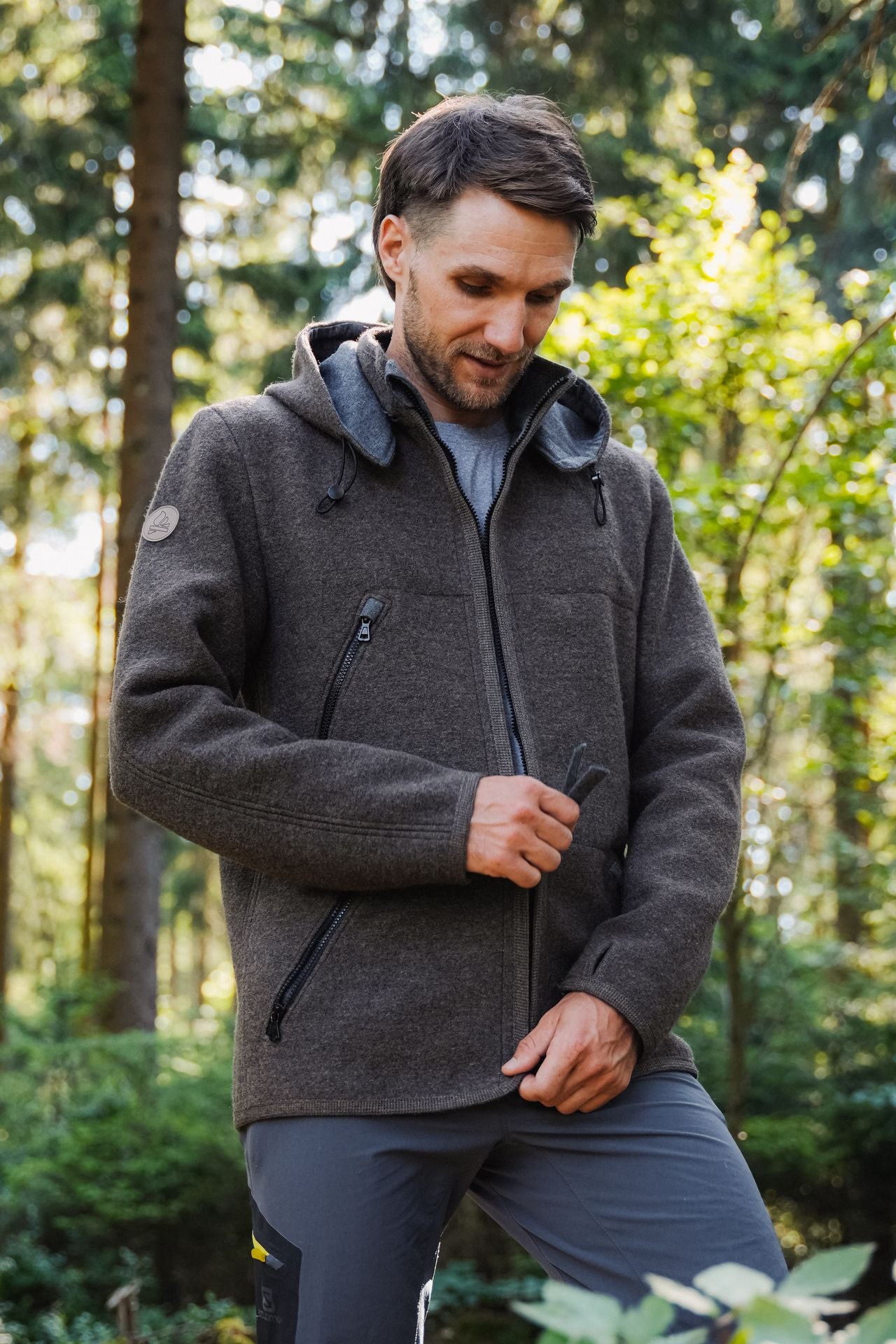 Bushcraft Essentials Wool Essentials veste laine bleu M