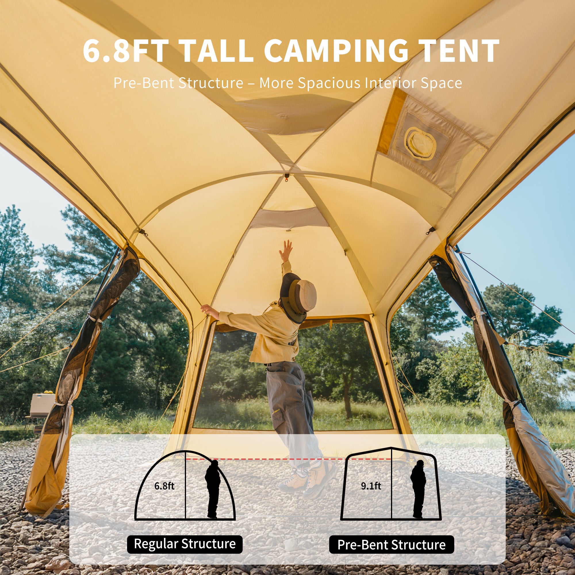 Naturehike Dune 10.9 Pro tente 4 personnes chauffante