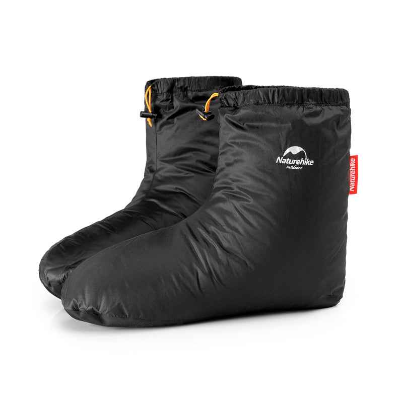 Naturehike Vêtements d'extérieur chaussons duvet noir L chaud