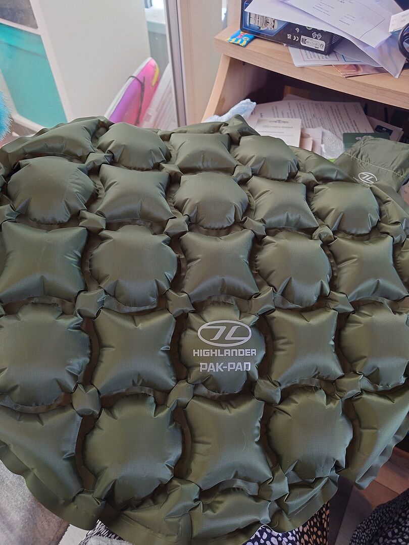 Highlander Nap-Pak matelas gonflable 190 cm olive 5 cm 415 g