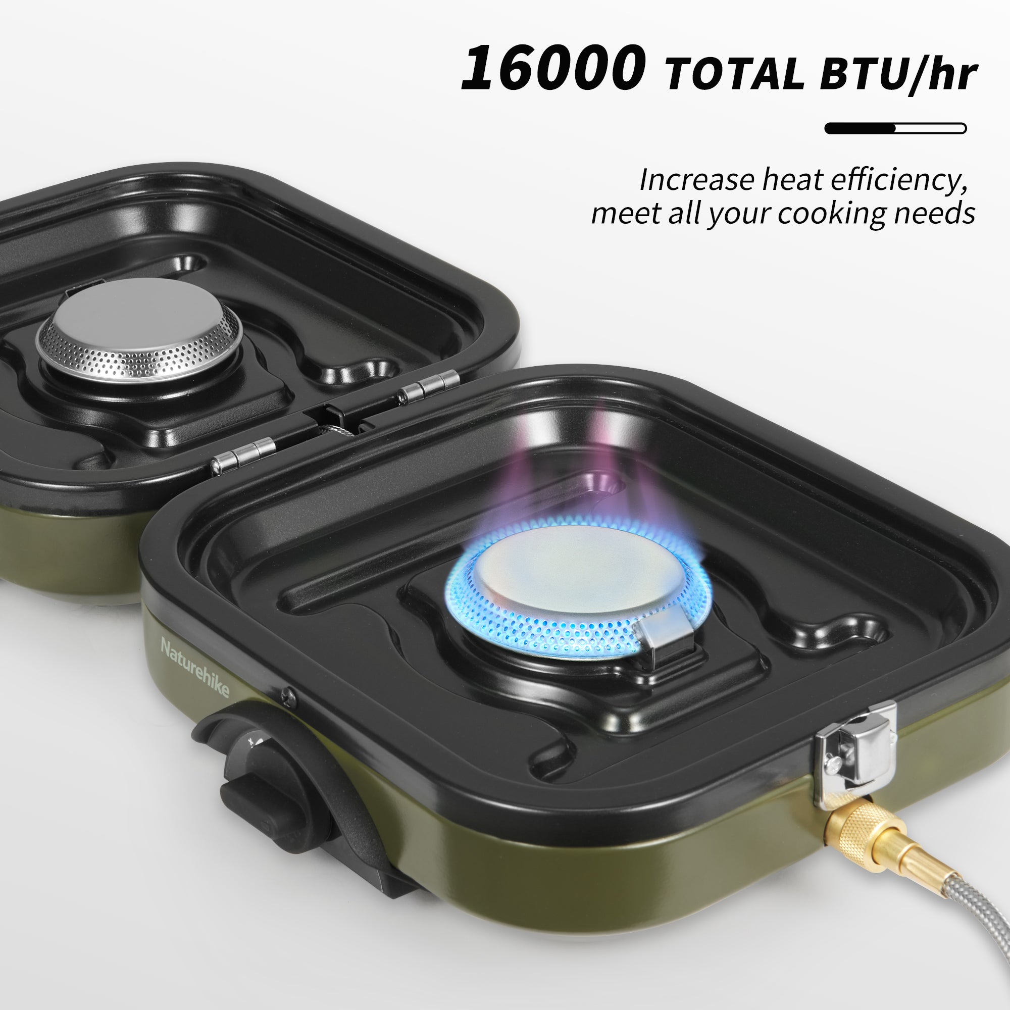 Naturehike Phantom réchaud camping 2 brûleurs isobutane plaque