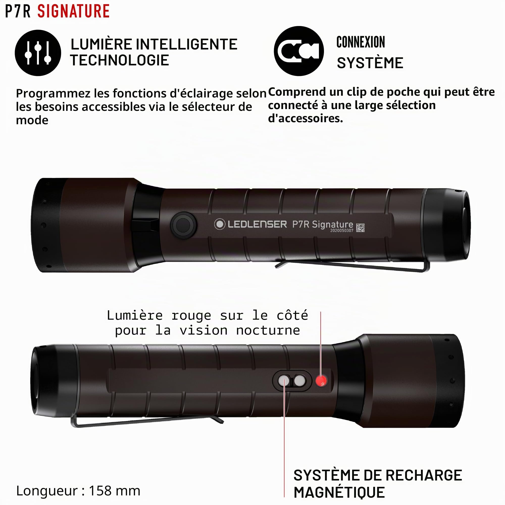 Ledlenser P7R Signature lampe torche rechargeable 2000 lm 330 m