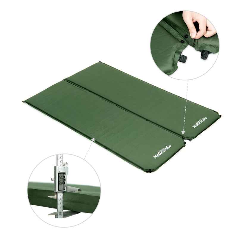 Naturehike D03 Tapis Autogonflant 1 Place Vert Matelas