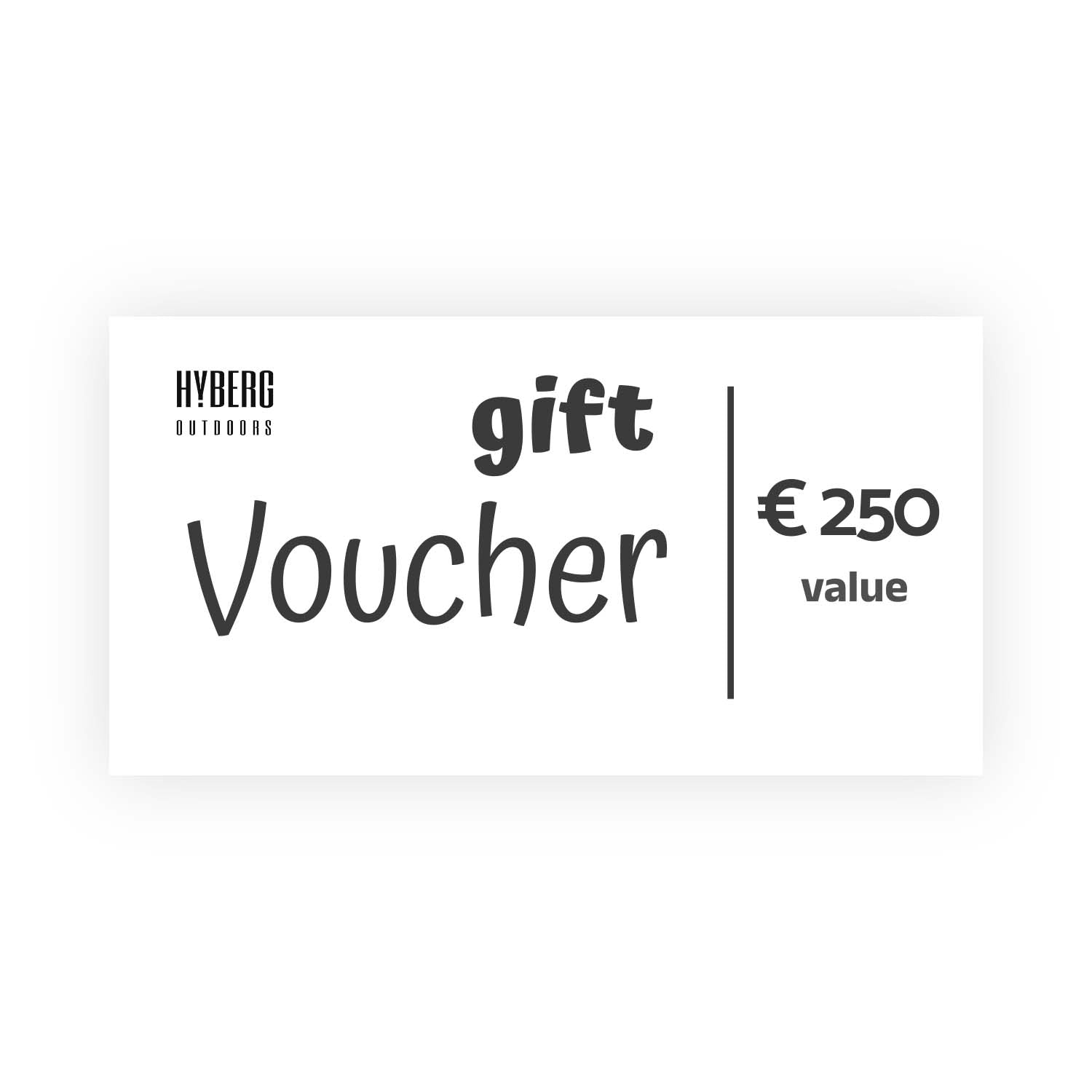 Hyberg Pack accessories carte cadeau 25 EUR