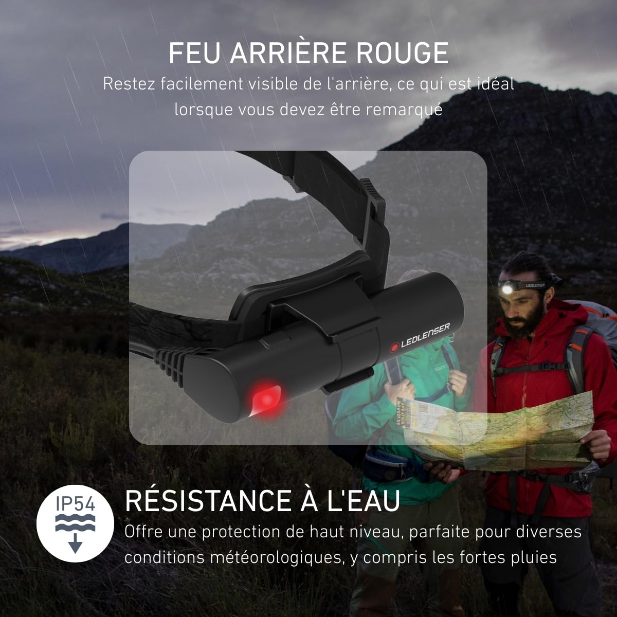 Ledlenser H8R H-Series Lampe Frontale 600lm Bleu
