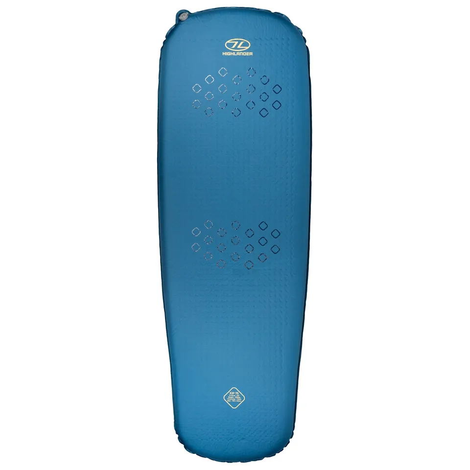 Highlander Kip matelas autogonflant 75 mm bleu nuit tente
