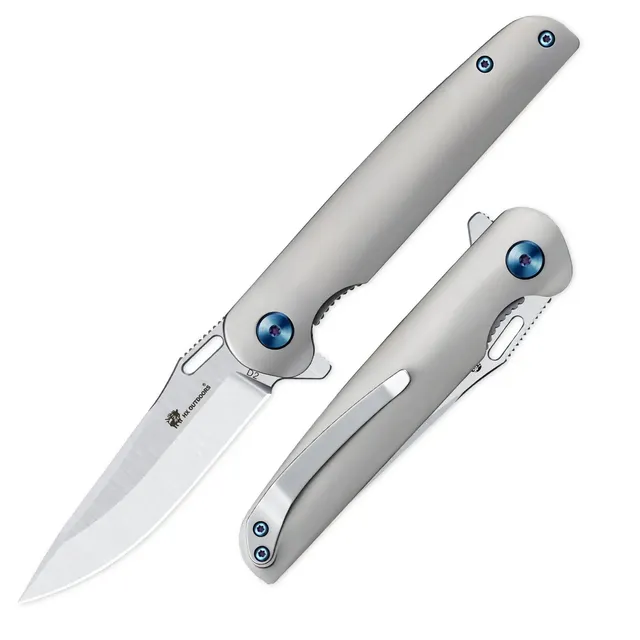 HX Vulcan ZD-117S couteau pliant titane lame D2 80 mm