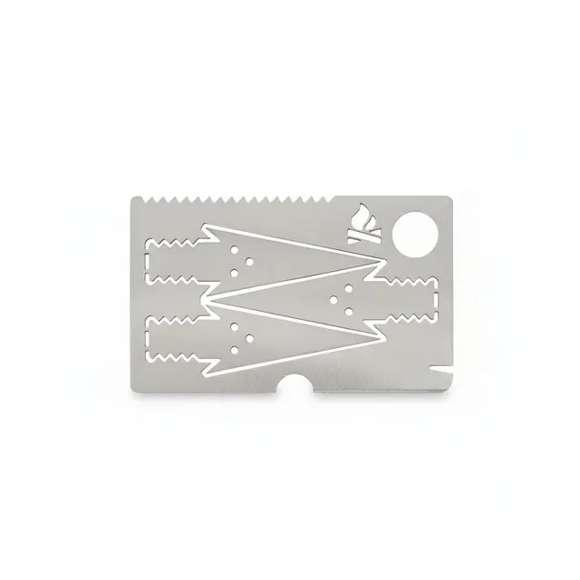 Bushcraft Essentials BE Survival Card carte survie inox
