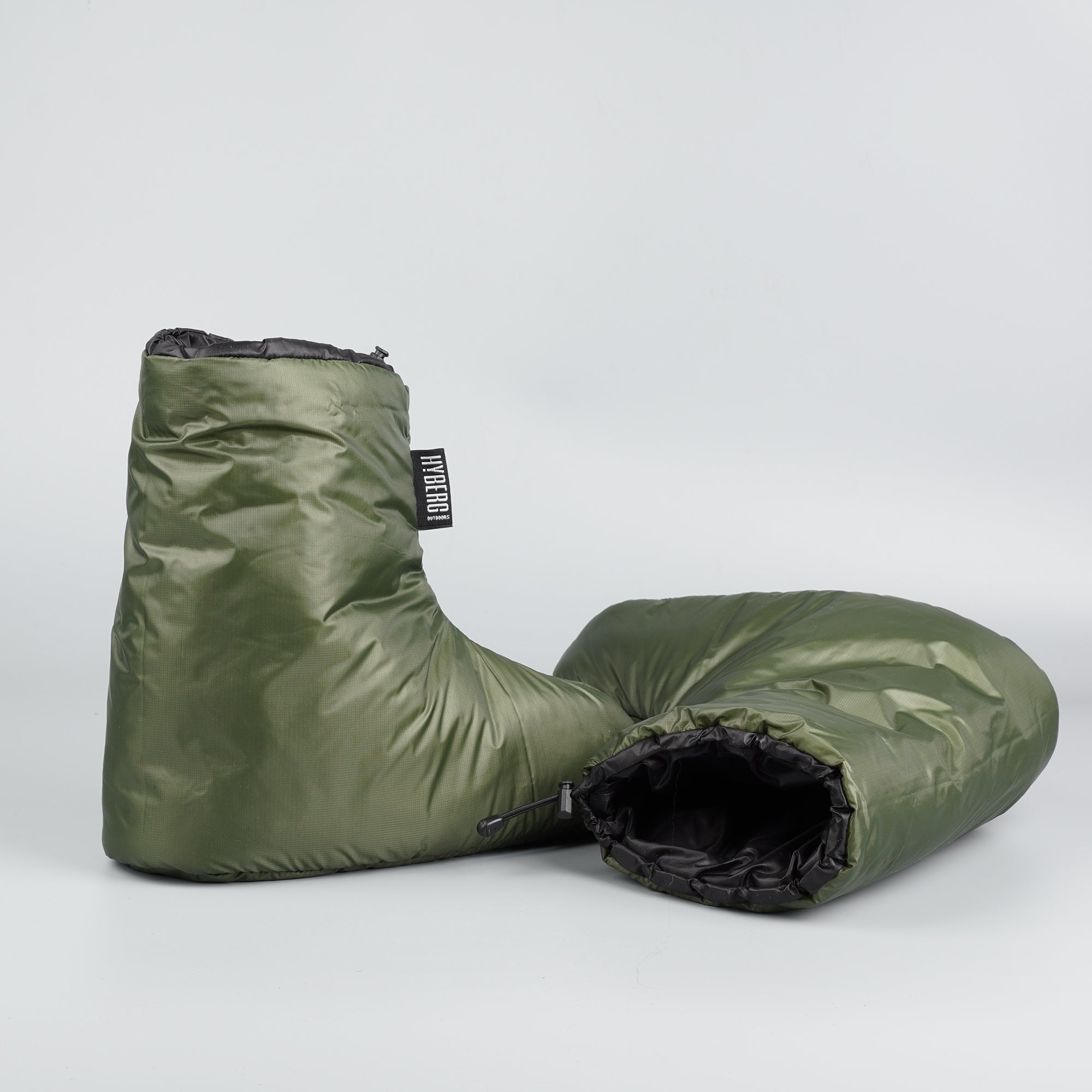 Hyberg Warm Booties chaussons bivouac Khaki S Climashield