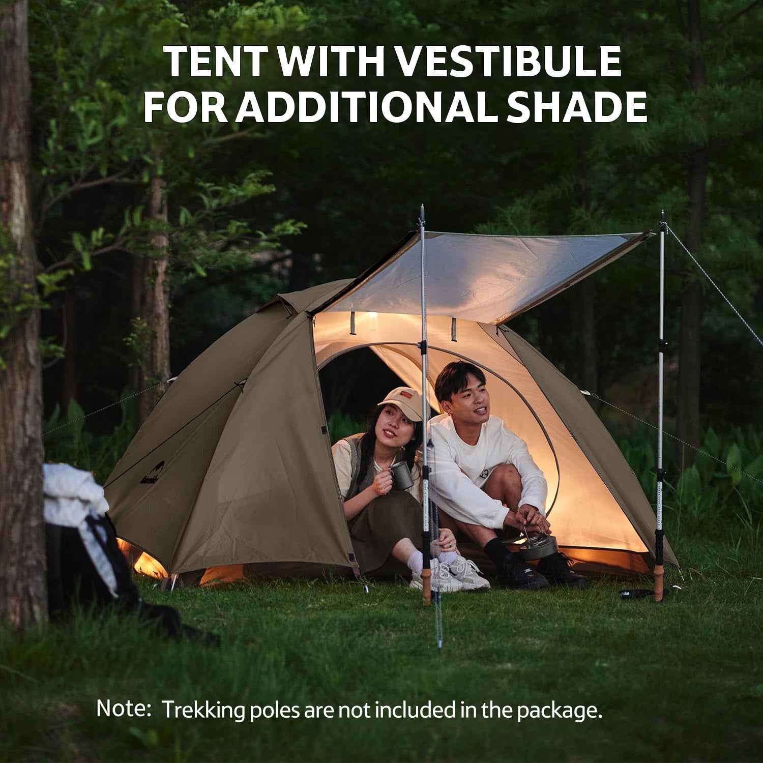 Naturehike Cloud River tente randonnée 2 personnes blanche UPF50