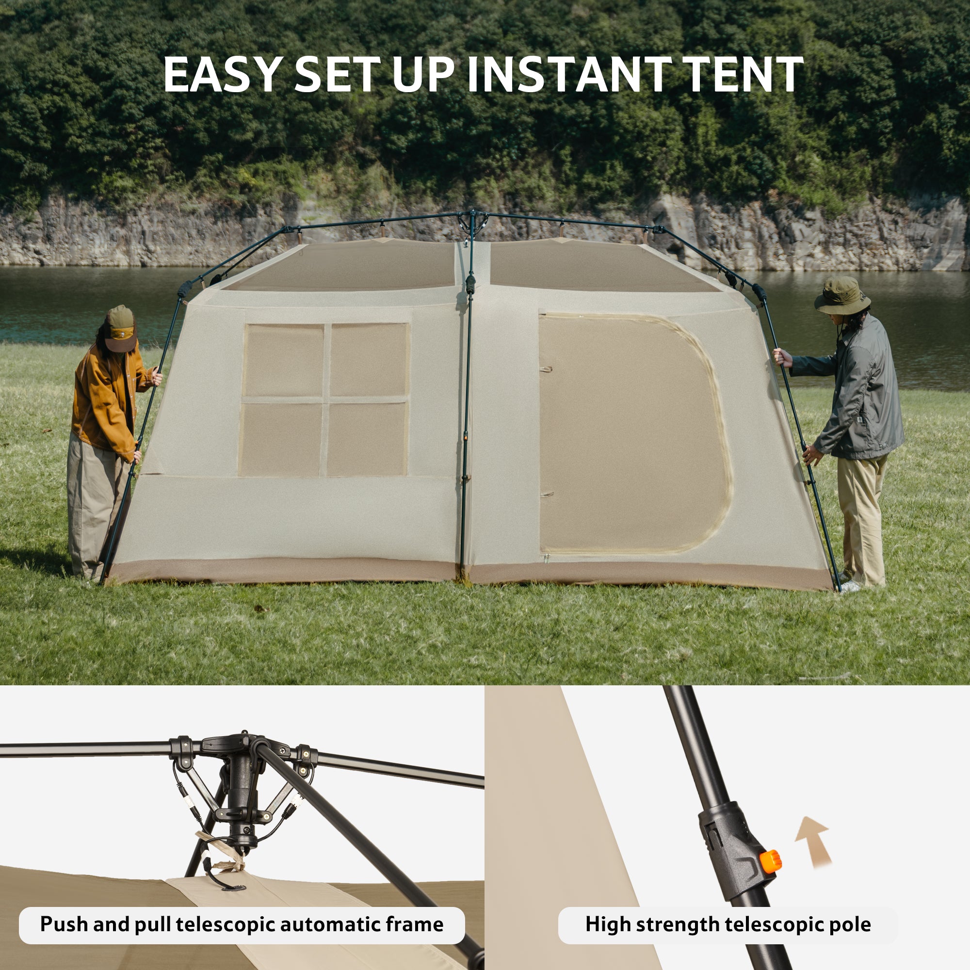 Naturehike Village 13 Pro tente cabane 8 personnes Tente