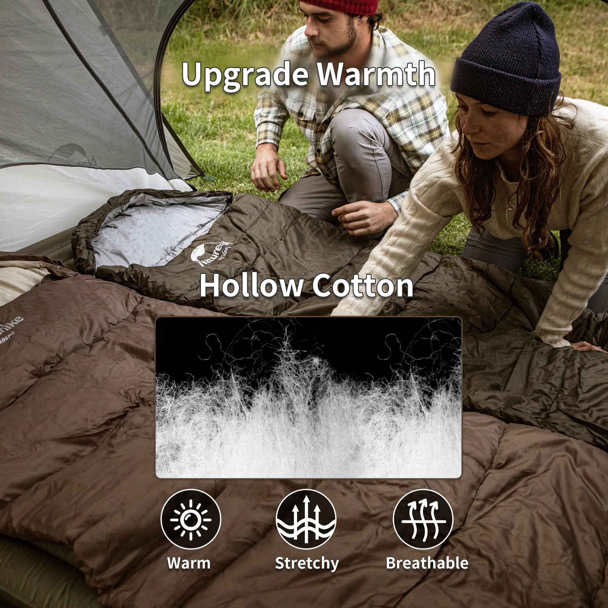 Naturehike Solora U350S sac de couchage -3°C vert 1 place