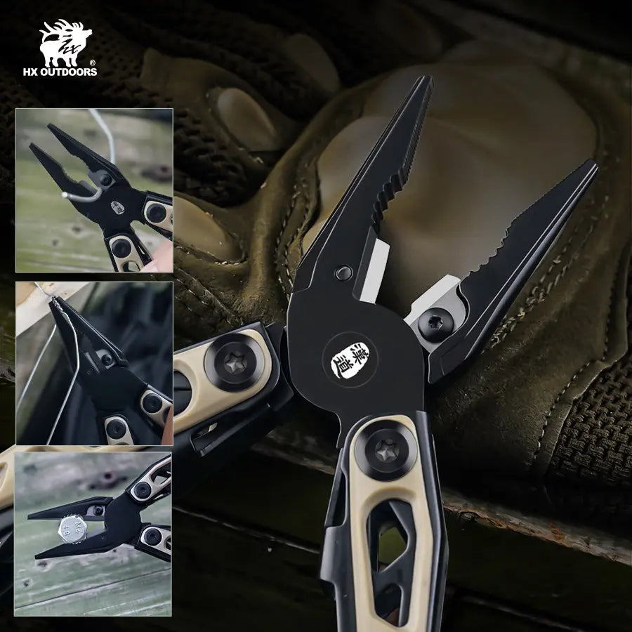 HX Paladinx GQ-27 pince multifonction camping kaki 204 g