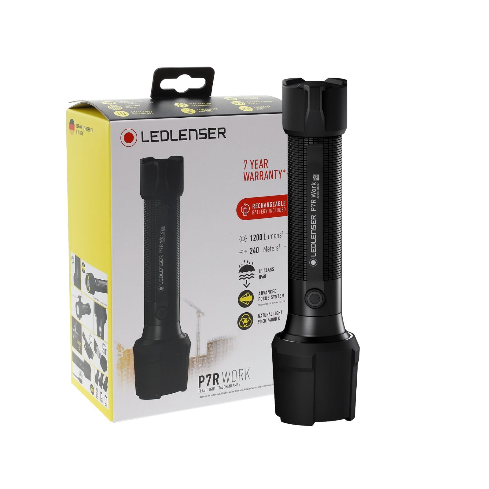 Ledlenser P7R Work lampe torche 1200 lm 240 m