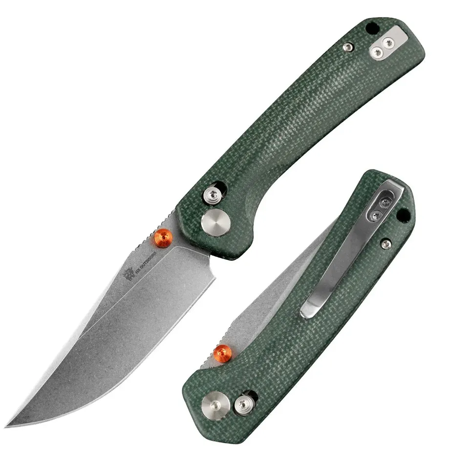 HX Cool Kid ZD-123CS couteau pliant micarta vert