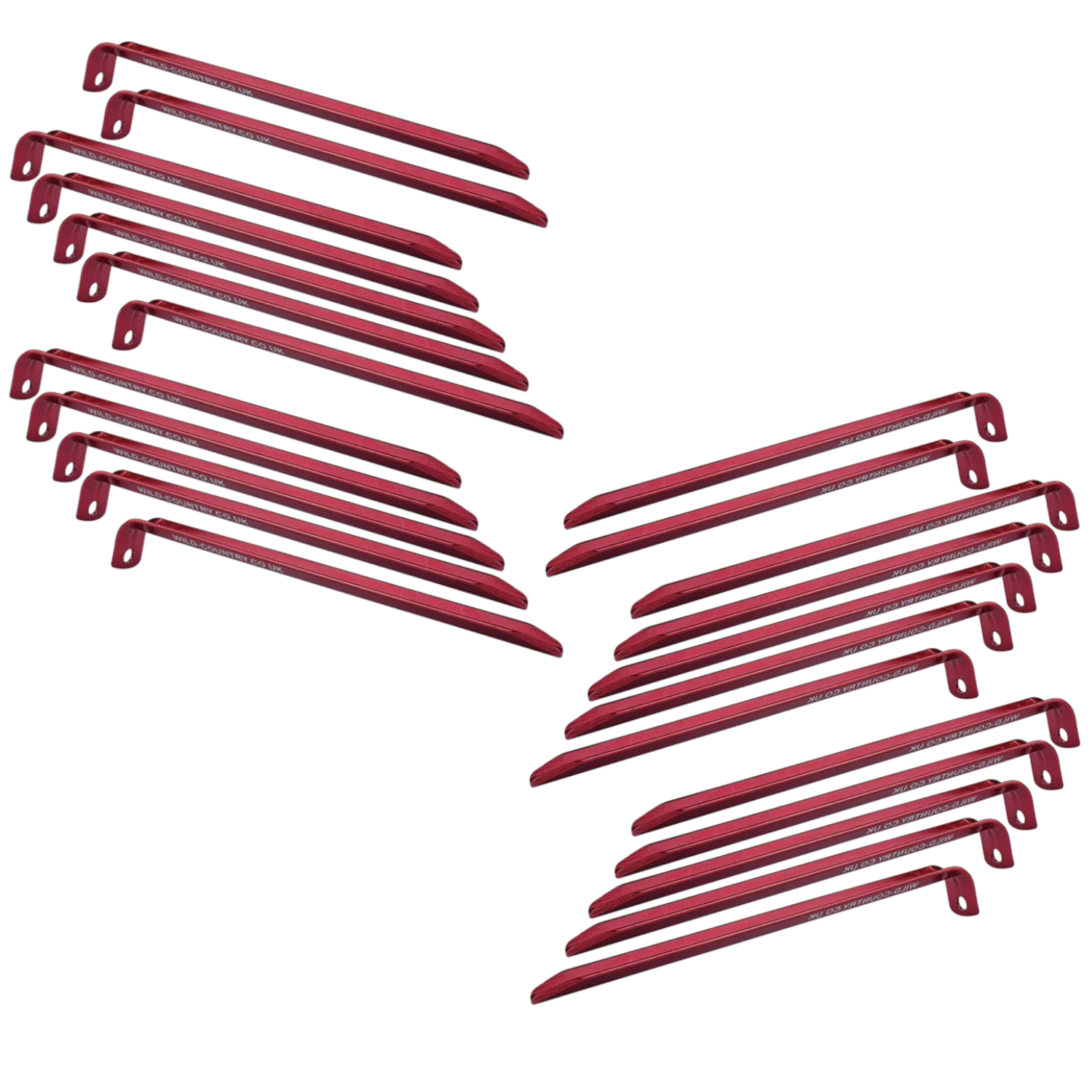 Terra Nova Tent Pegs V alu 16 cm lot 24 avec sac