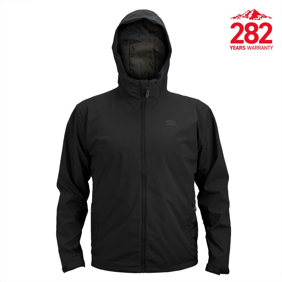 Highlander Shield V2 veste softshell homme coupe-vent noir