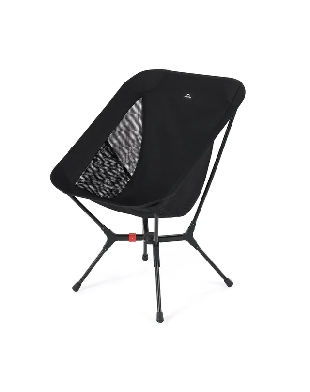 Naturehike PeakLite chaise camping M Noir aluminium 200 kg