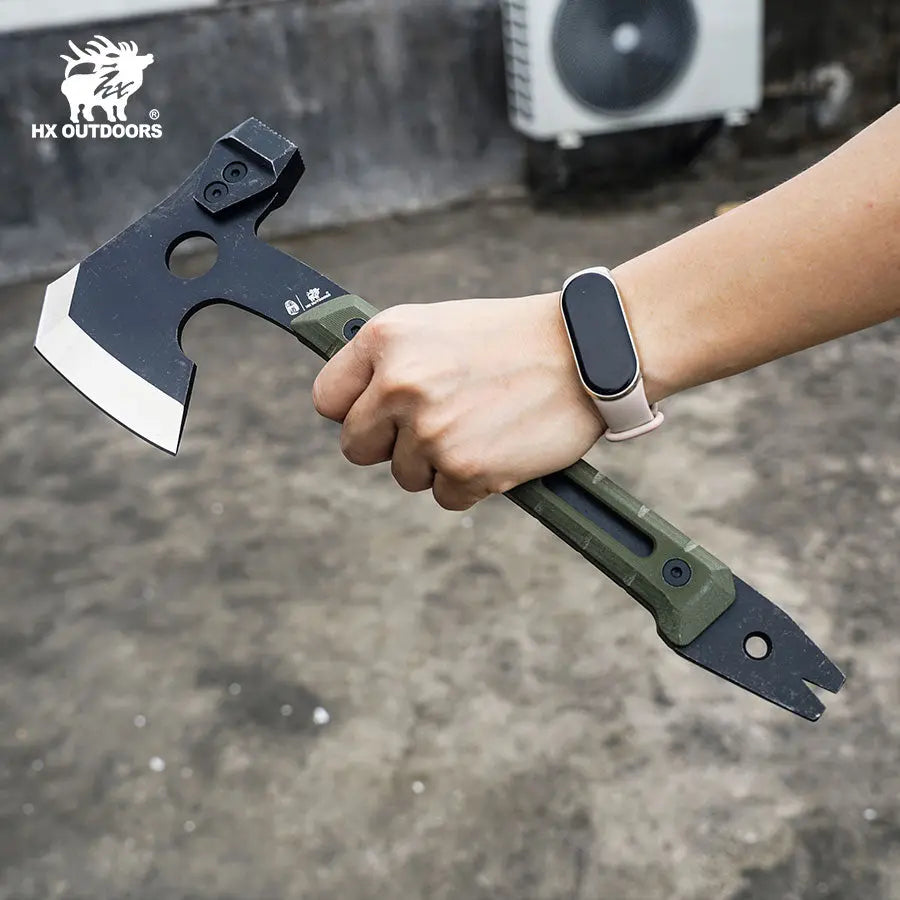 HX Ironside hachette camping 32,6 cm manche vert