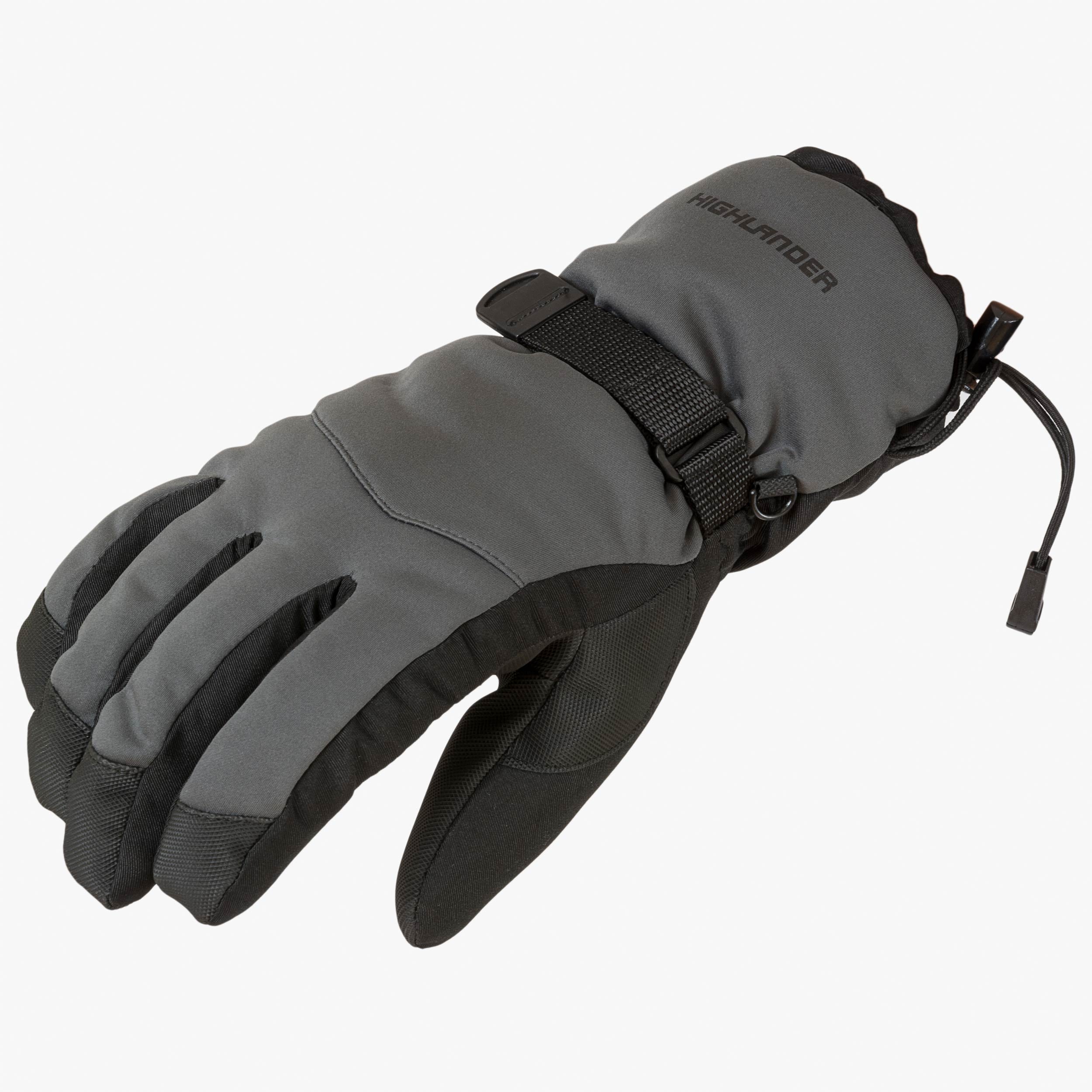 Highlander Mountain gants ski charcoal Thinsulate taille L