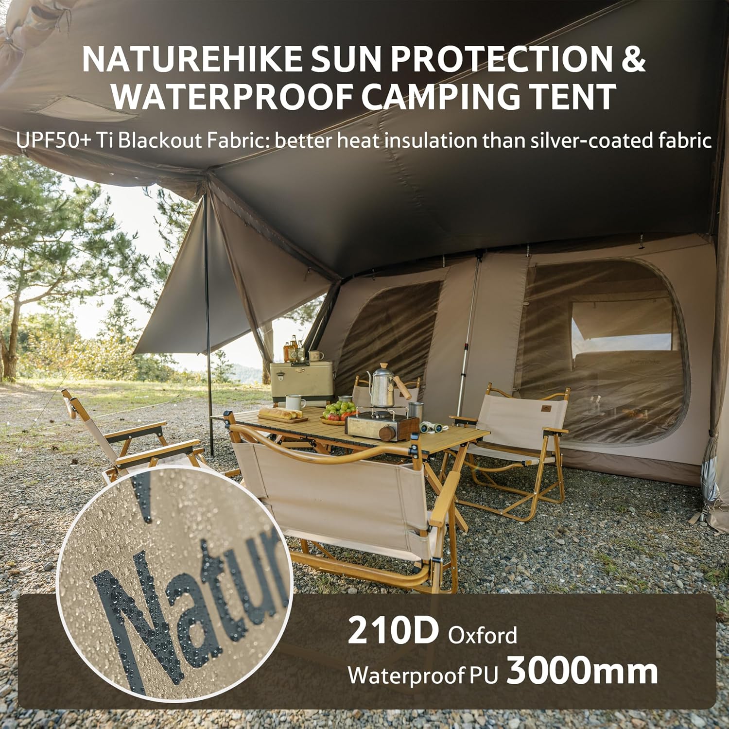 Naturehike Village 13 PRO tente cabine 6 personnes 13m²