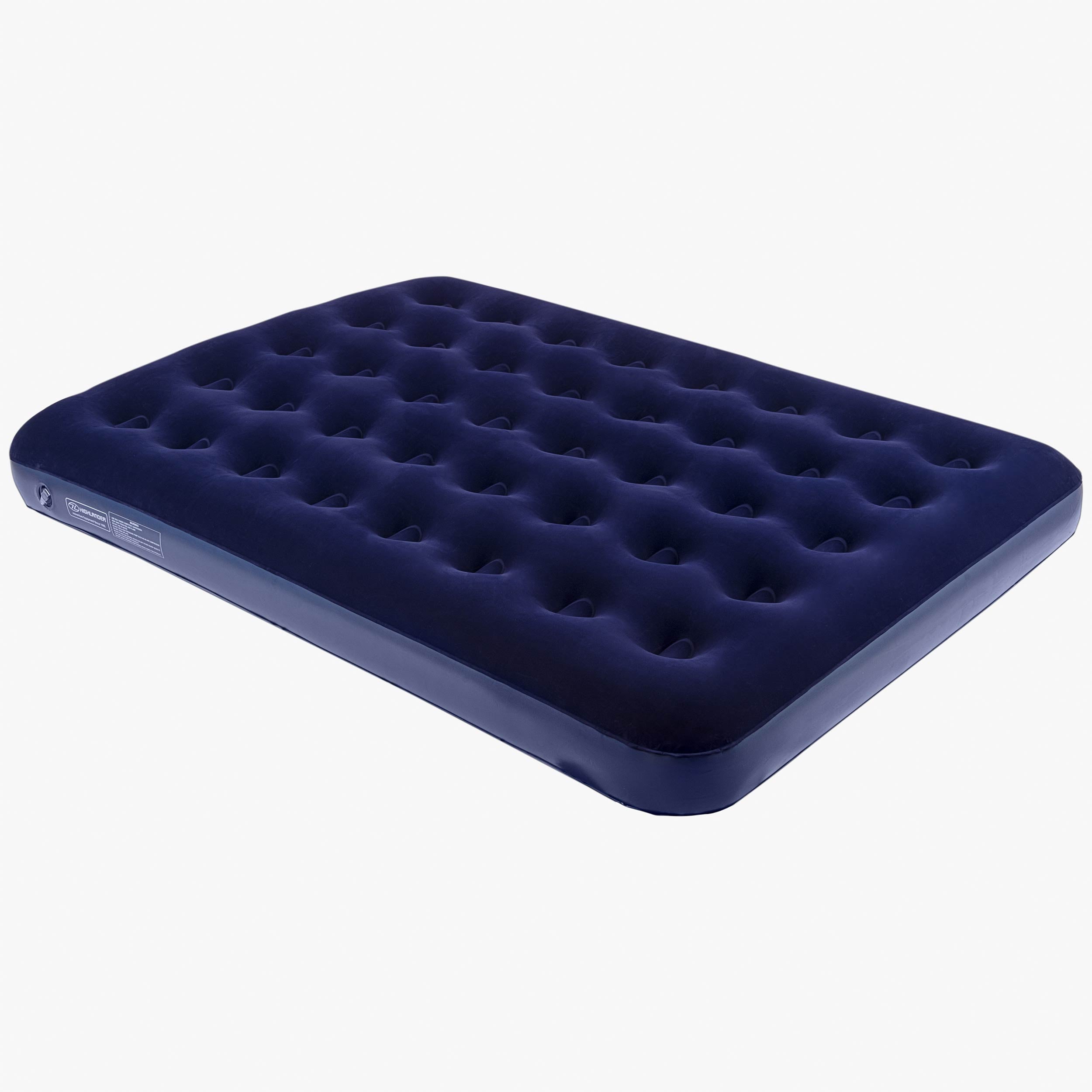 HIGHLANDER Deluxe Matelas Gonflable Double 2 Places Bleu