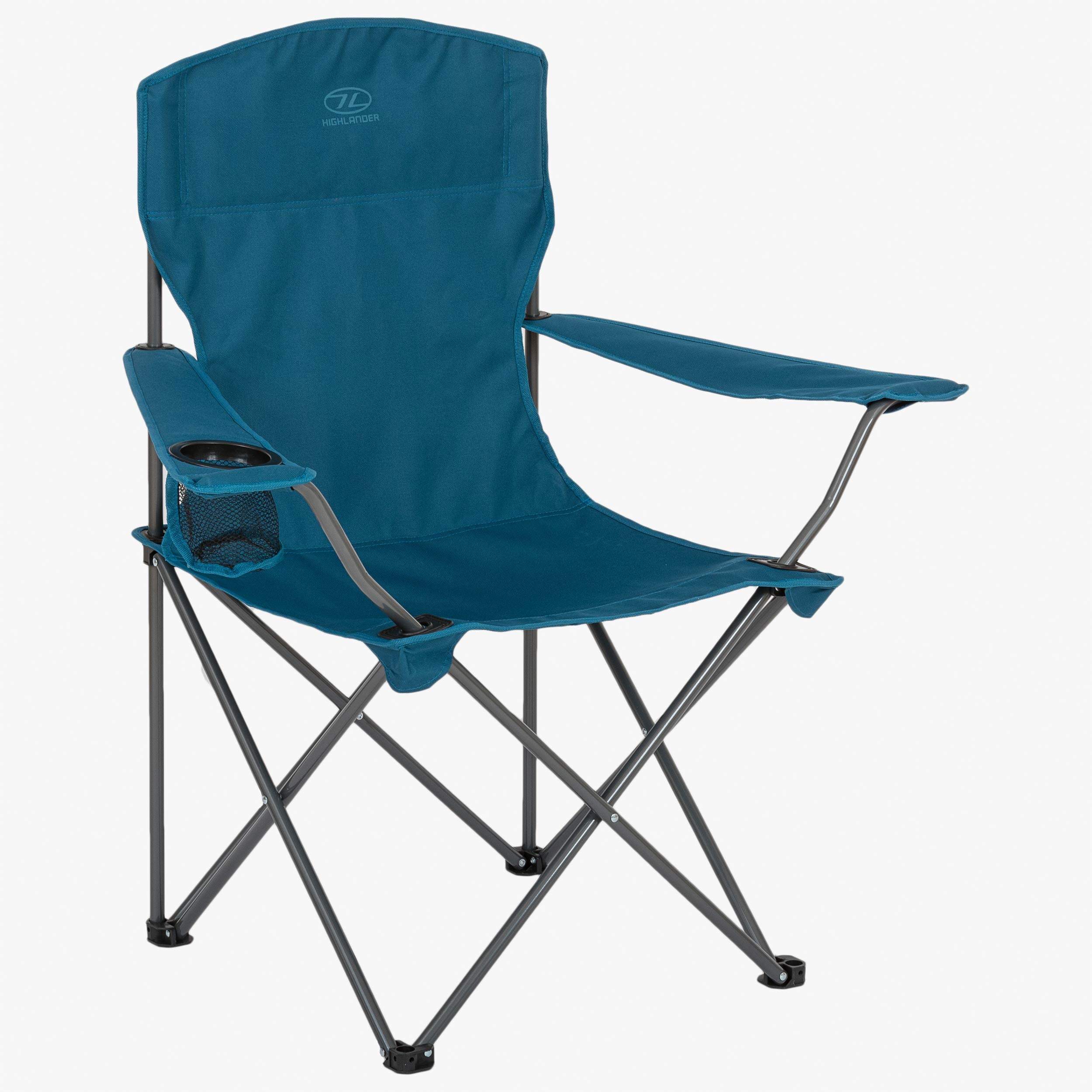 Highlander Edinburgh Chaise Camping Bleu Marine 2,4 kg