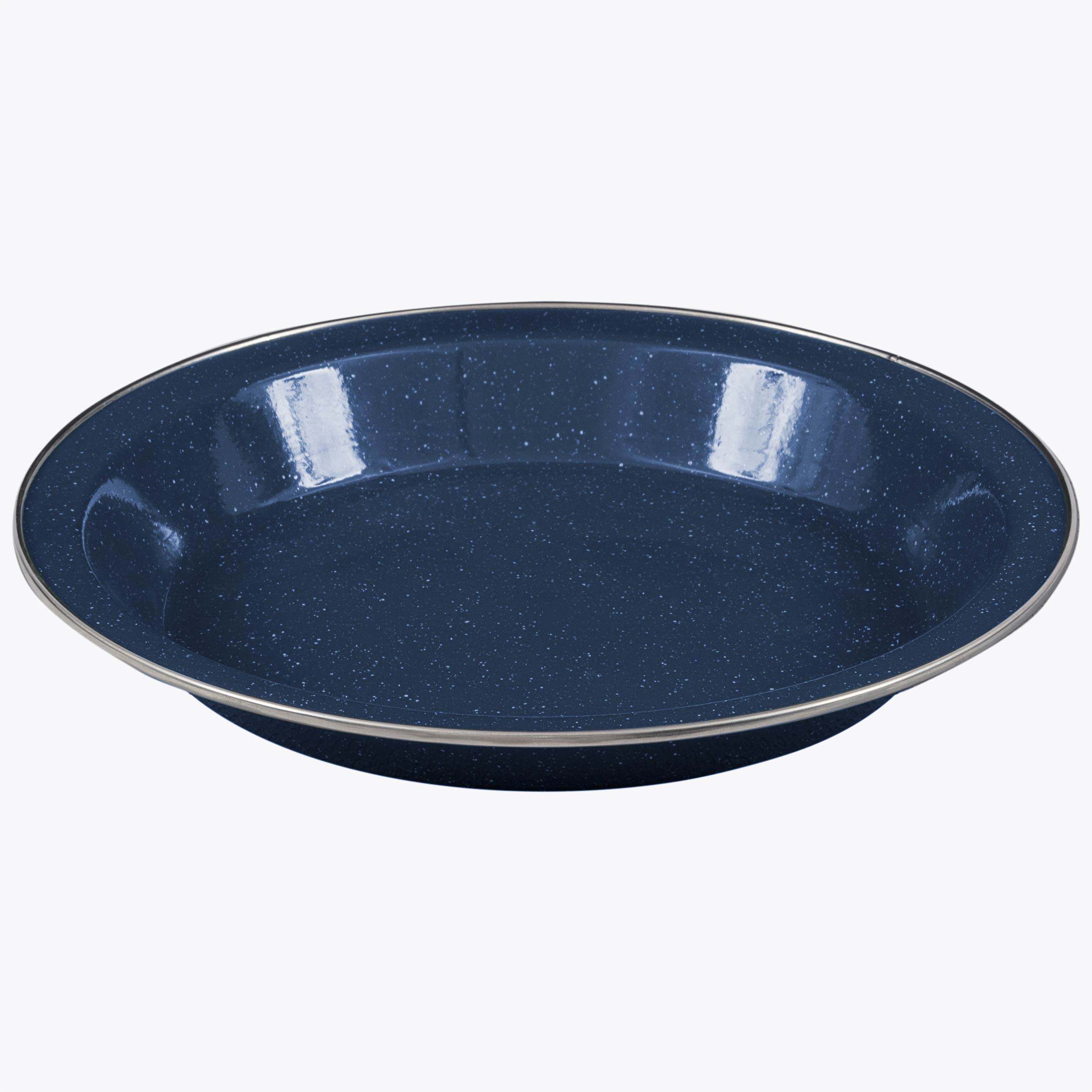 Highlander Deluxe assiette camping émail vintage noire