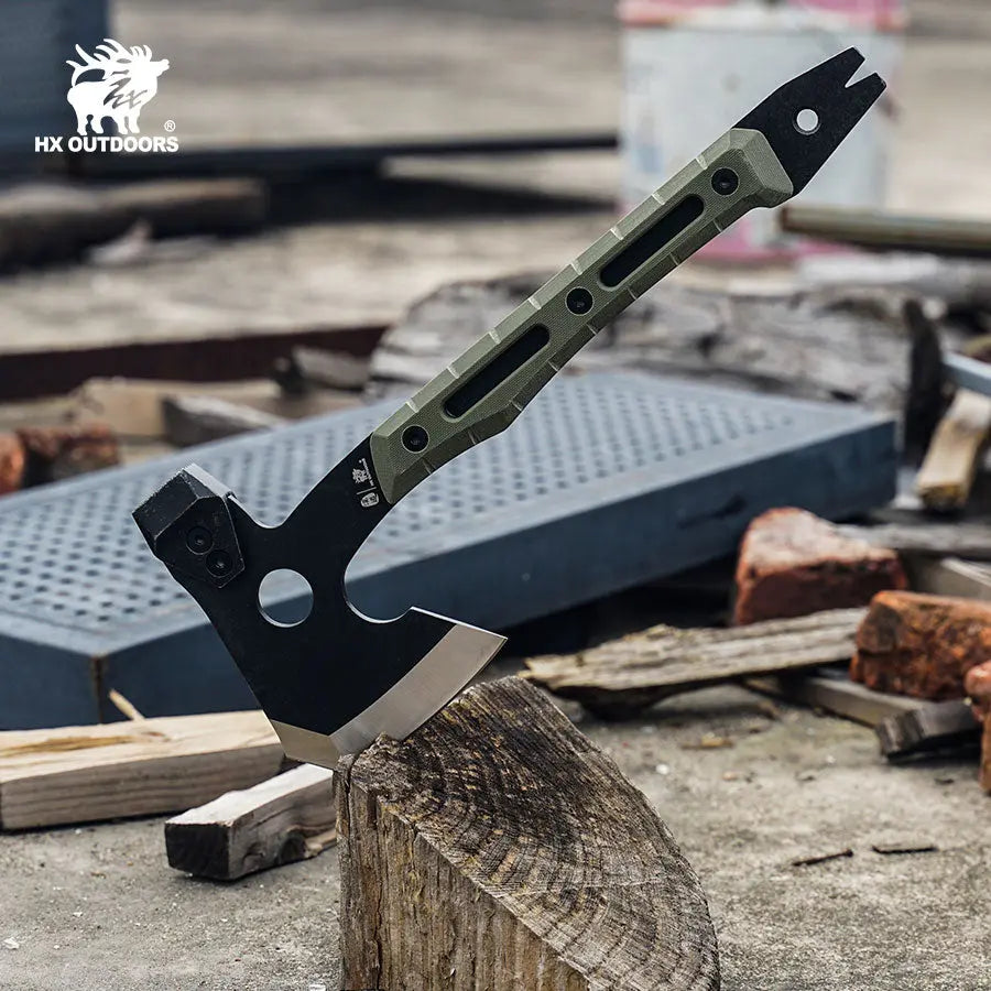 HX Ironside hachette camping 32,6 cm manche vert