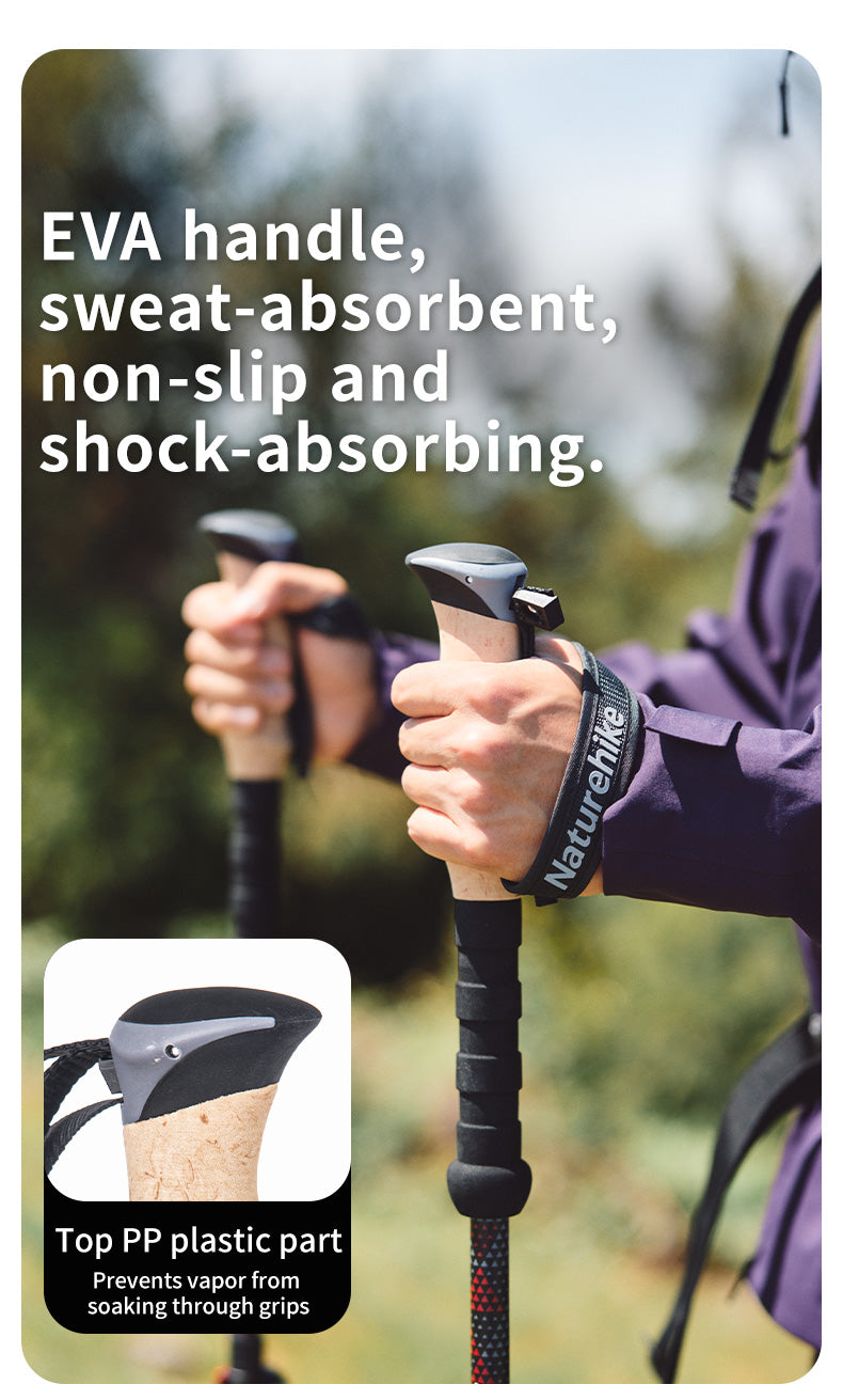 Naturehike Far Wind bâton trekking carbone lot de 2