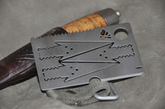 Bushcraft Essentials BE Survival Card carte survie inox