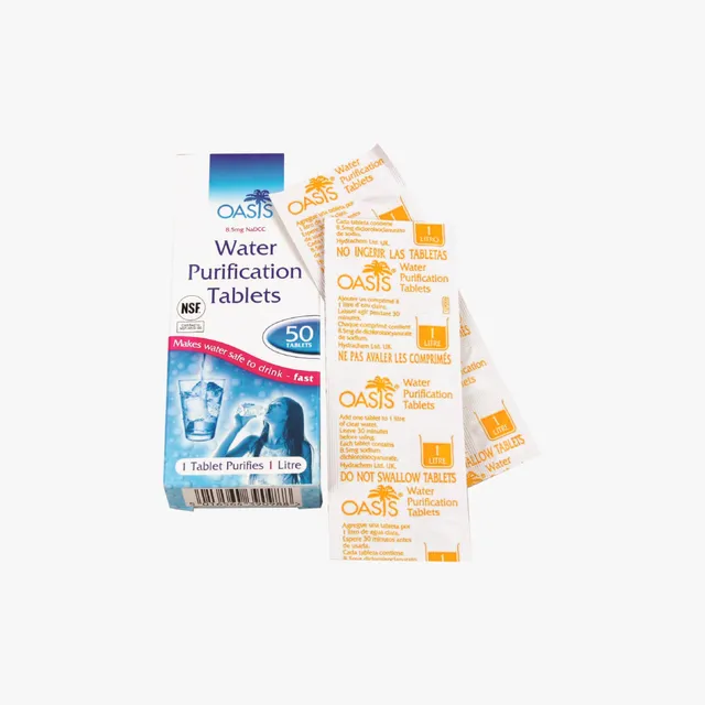 Highlander Oasis Pastille Purification Eau randonnée