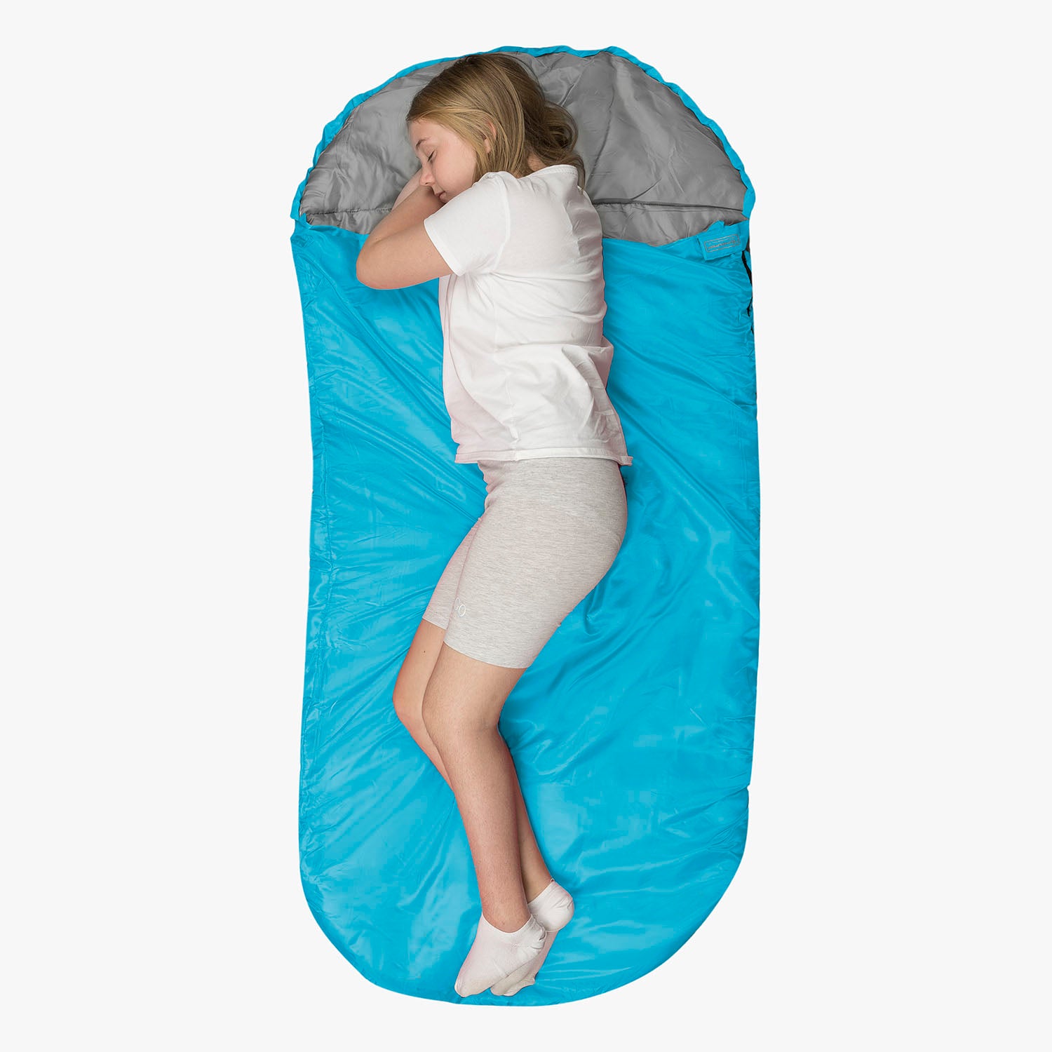 Highlander Sleephaven Kids sac de couchage Azure 170 cm 2 saisons