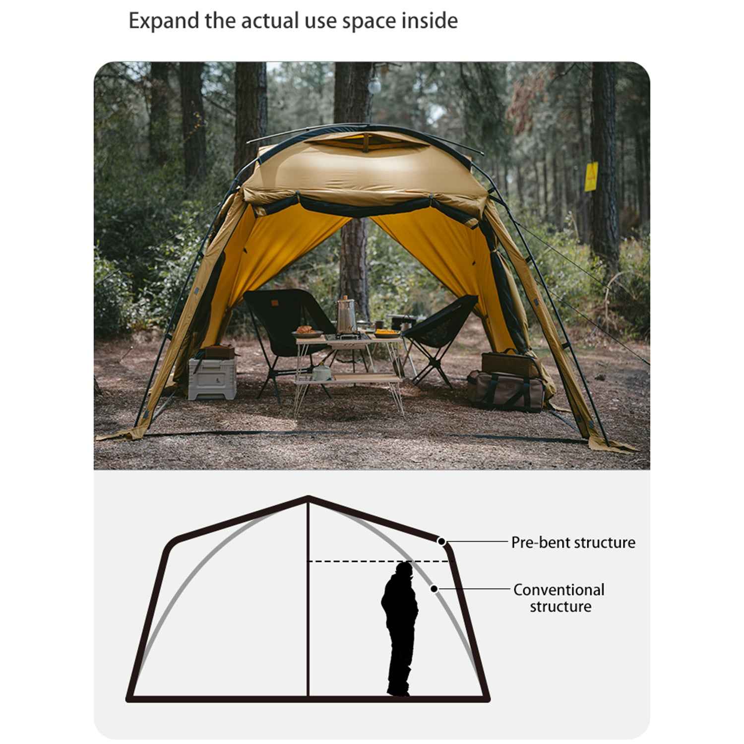 Naturehike Dune 7.6 tente camping 3 personnes