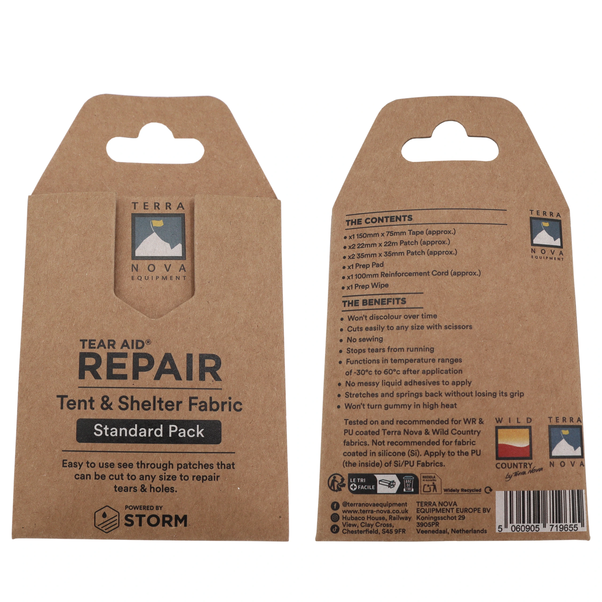 Terra Nova Repair Tent Wash Proof kit entretien tente