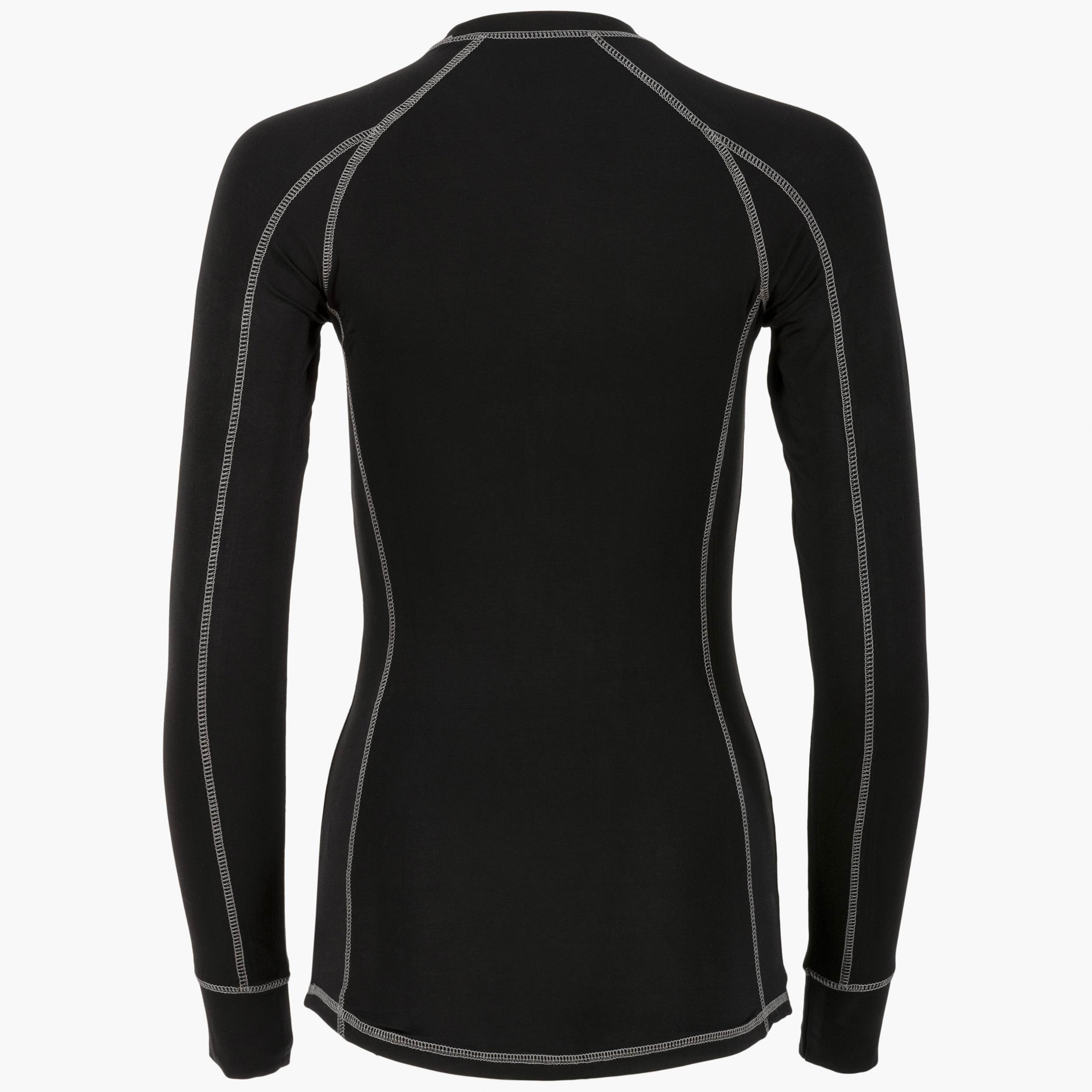 Highlander Bamboo Maillot Thermique Manches Longues Femme Noir