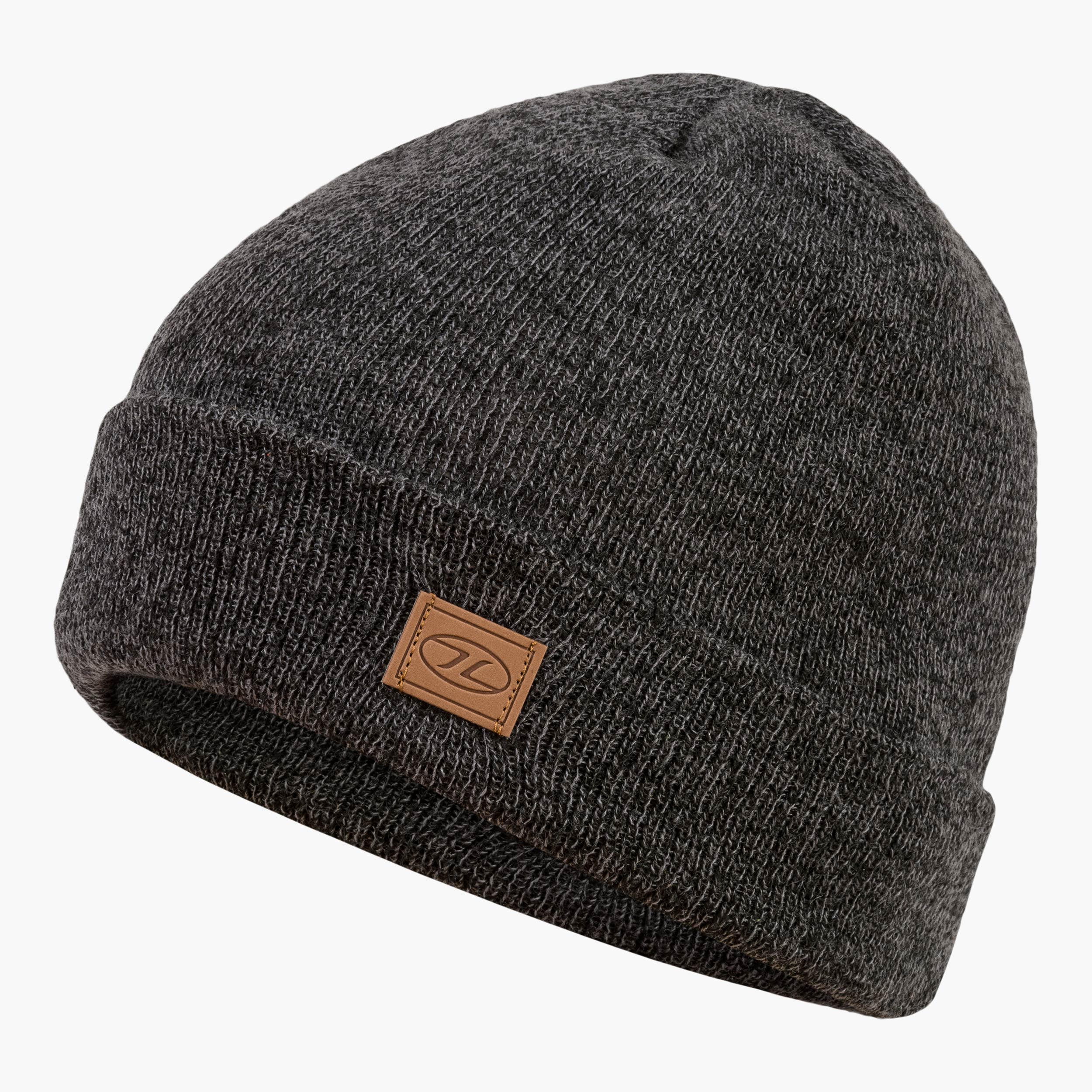 Highlander Thinsulate bonnet ski chaud noir tricoté