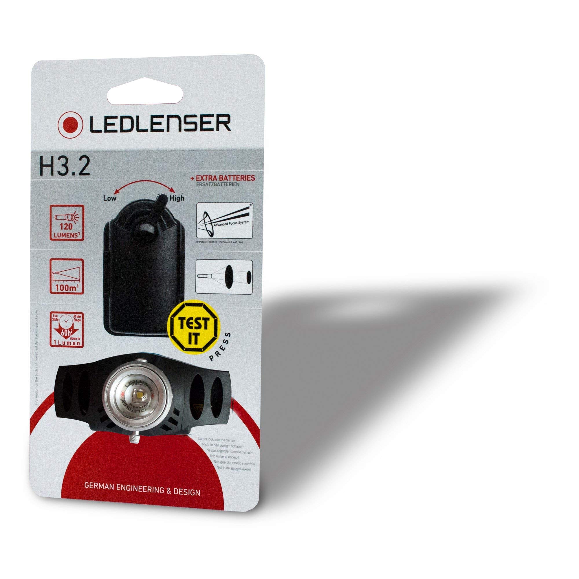 Ledlenser H3.2 lampe frontale piles 120 lm 100 m