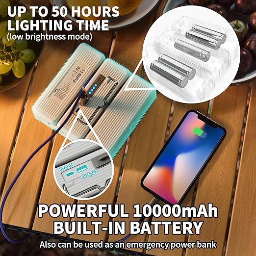 Naturehike Lanterne Camping LED 2000 lm Pliable IP54