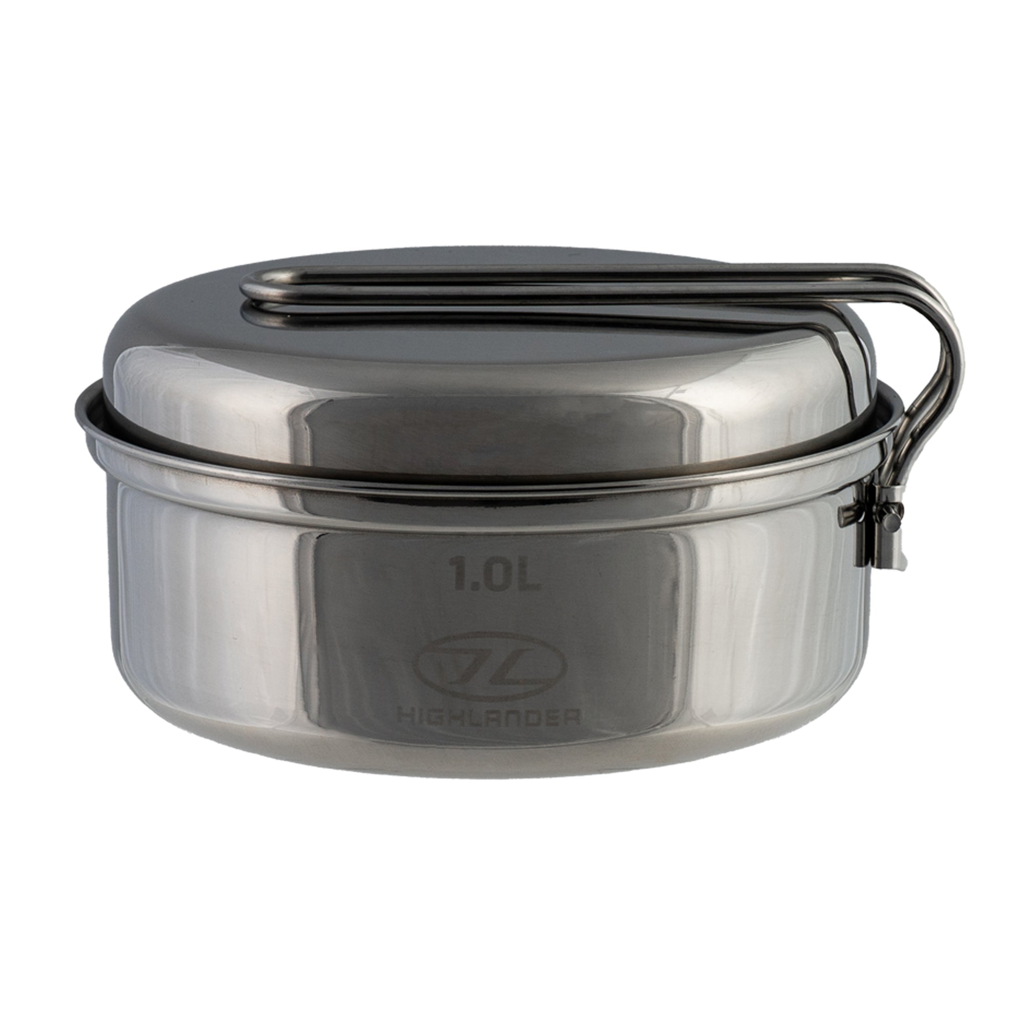 Highlander Billy 1L popote inox avec couvercle poêle