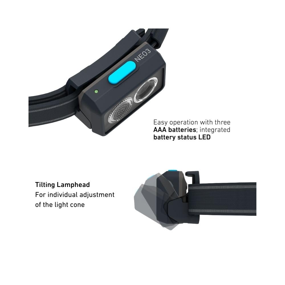Ledlenser NEO3 lampe frontale bleu 400 lm 20 h